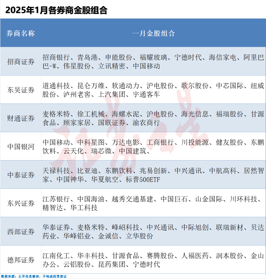 2025年券商股基交易量排名_券商金股2025年1月配置_A股开年市场行情分析