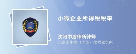 小微企业所得税税率