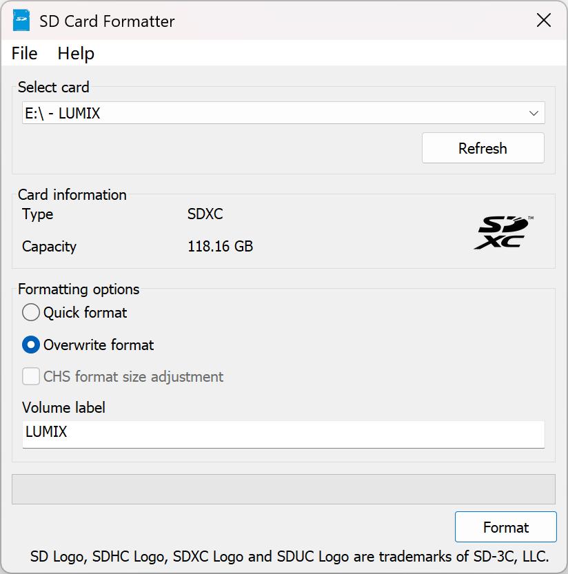 SD卡低级格式化软件_SD Card Formatter_u盘和存储卡